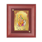 Diviniti 24K Gold Plated Shailputri Mata Photo Frame For Home Decor, Wall Decor, Table, Festival Gift (16 x 13 CM)