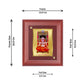 Diviniti 24K Gold Plated Raghvender Swami Photo Frame For Home Decor, Table Top, Wall Hanging (16 x 13 CM)