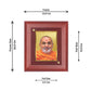 Diviniti 24K Gold Plated Pramukh Swami Photo Frame For Home Decor, Wall Decor, Table Top (16 x 13 CM)