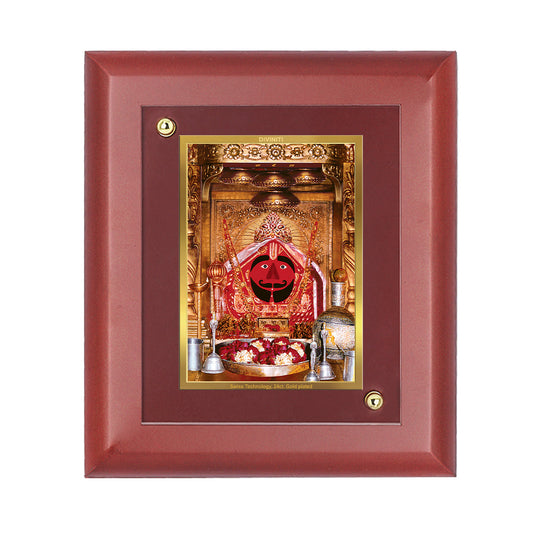 Diviniti 24K Gold Plated Salasar Balaji Photo Frame For Home Wall Decor, Table Top, Puja, Gift (16 x 13 CM)