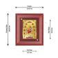 Diviniti 24K Gold Plated Nav Durga Photo Frame For Home Decor, Wall Decor, Table, Puja, Festival Gift (16 x 13 CM)