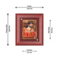 Diviniti 24K Gold Plated Mata Ka Darbar Photo Frame For Home Decor, Wall Decor, Puja, Festival Gift (16 x 13 CM)