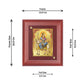 Diviniti 24K Gold Plated Mahagauri Mata Photo Frame For Home Wall Decor, Table, Puja Room, Festival Gift (16 x 13 CM)