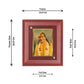 Diviniti 24K Gold Plated Kripalu Maharaj Ji Photo Frame For Home Wall Decor, Table, Gift (16 x 13 CM)