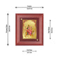 Diviniti 24K Gold Plated Kushmanda Mata Photo Frame For Home Decor, Wall Decor, Table Tops, Puja Room (16 x 13 CM)