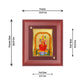 Diviniti 24K Gold Plated Kanchi Kamakshi Amman Photo Frame For Home Wall Decor, Table Tops, Gift (16 x 13 CM)