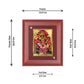 Diviniti 24K Gold Plated Maa Kali Photo Frame For Home Decor, Wall Hanging, Table, Puja, Gift (16 x 13 CM)