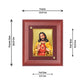 Diviniti 24K Gold Plated Jesus Photo Frame For Home Decor Showpiece, Wall Hanging, Festival Gift (16 x 13 CM)