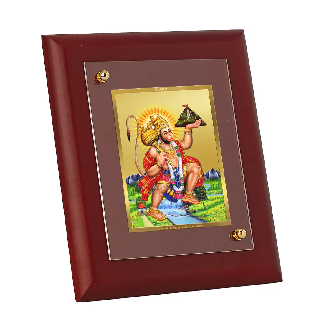 Diviniti 24K Gold Plated MDF Photo Frame For Home Decor, Table Tops, Puja Room, Gift