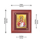 Diviniti 24K Gold Plated Gayatri Mata Photo Frame For Home Decor, Wall Hanging, Worship, Gift (16 x 13 CM)