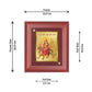 Diviniti 24K Gold Plated Durga Ji Photo Frame For Home Decor, Wall Decor, Table Tops, Puja, Gift (16 x 13 CM)