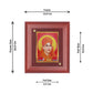 Diviniti 24K Gold Plated Daya Nand Saraswati Photo Frame For Home Decor, Wall Decor, Table Tops (16 x 13 CM)