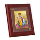 Diviniti 24K Gold Plated Dattatreya Photo Frame For Home Decor, Wall Decor, Table Tops, Worship (16 x 13 CM)