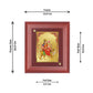 Diviniti 24K Gold Plated Chandraghanta Mata Photo Frame For Home Decor, Wall Decor, Table, Puja Room (16 x 13 CM)