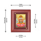 Diviniti 24K Gold Plated Brahma Ji Photo Frame For Home Decor, Wall Hanging, Puja Room, Gift (16 x 13 CM)