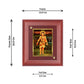 Diviniti 24K Gold Plated Baba Gorakhnath Photo Frame For Home Decor, Wall Decor, Table, Gift (16 x 13 CM)