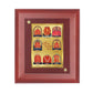 Diviniti 24K Gold Plated Ashtha Ganesha Photo Frame For Home Wall Decor, Table Tops, Puja Room, Gift (16 x 13 CM)