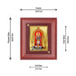 Diviniti 24K Gold Plated Alangaram Raja Photo Frame For Home Decor Showpiece, Wall Hanging (16 x 13 CM)