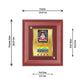 Diviniti Adinath with Namokar Mantra gold-plated Wall Photo Frame, Table Decor| MDF 1 Wooden Photo Frame with 24K gold-plated Foil| Religious Photo Frame Idol For Prayer, Gifts Items