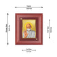 Diviniti 24K Gold Plated Aacharya Mahaprgya Ji Photo Frame For Home Decor, Wall Decor, Table Tops, Gift (16 x 13 CM)