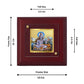 Diviniti 24K Gold Plated Shiva Photo Frame For Home Decor, Table Tops, Puja, Festival Gift (10 x 10 CM)