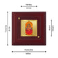 Diviniti 24K Gold Plated Sharda Mata Photo Frame For Home Decor, Table Tops, Puja, Gift (10 x 10 CM)