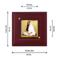 Diviniti 24K Gold Plated Sharda Mata Photo Frame For Home Decor, Table Tops, Puja, Gift (10 x 10 CM)