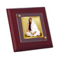 Diviniti 24K Gold Plated Sharda Mata Photo Frame For Home Decor, Table Tops, Puja, Gift (10 x 10 CM)