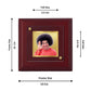 Diviniti 24K Gold Plated Sathya Sai Baba Photo Frame For Home Decor, Table Top & Gift (10 x 10 CM)