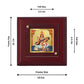 Diviniti 24K Gold Plated Saraswati Mata Photo Frame For Home Decor, Office, Table, Gift, Puja (10 x 10 CM)