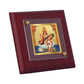 Diviniti 24K Gold Plated Saraswati Mata Photo Frame For Home Decor, Office, Table, Gift, Puja (10 x 10 CM)