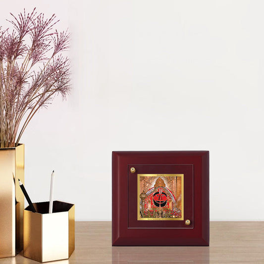 Diviniti 24K Gold Plated Salasar Balaji Photo Frame For Home Decor Showpiece, Table Top & Luxury Gift (10 x 10 CM)