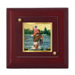 Diviniti 24K Gold Plated Saint Christopher Photo Frame For Home Decor Showpiece, Table Tops, Gift (10 x 10 CM)