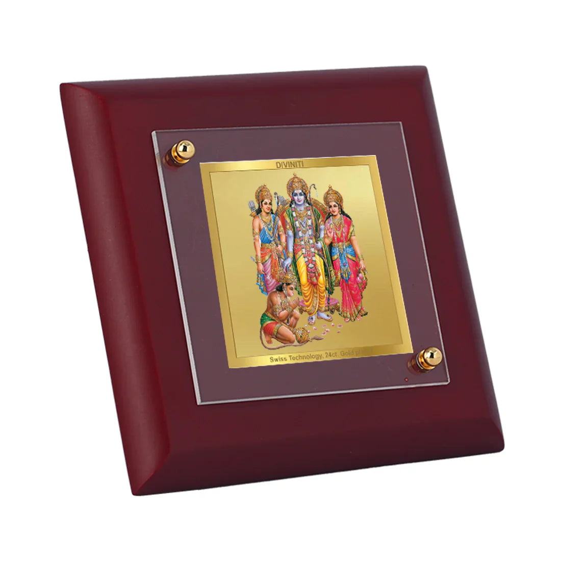 Diviniti 24K Gold Plated MDF Photo Frame For Home Decor, Table Tops, Puja Room, Gift