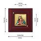 Diviniti 24K Gold Plated Mother Mary Photo Frame For Home Decor, Table, Prayer, Festival Gift (10 x 10 CM)