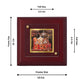 Diviniti 24K Gold Plated Mata Ka Darbar Photo Frame For Home Decor, Table, Puja Room, Festival Gift (10 x 10 CM)