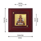 Diviniti 24K Gold Plated Mahavir Photo Frame For Home Decor, Prayer, Festival Gift (10 x 10 CM)