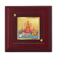 Diviniti 24K Gold Plated Lakshmi Ganesh Saraswati Frame For Home Decor, Table Tops, Puja, Gift (10 x 10 CM)