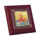 Diviniti 24K Gold Plated Lakshmi Ganesh Saraswati Frame For Home Decor, Table Tops, Puja, Gift (10 x 10 CM)