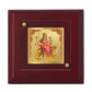 Diviniti 24K Gold Plated Kushmanda Mata Frame For Home Decor, Table Top, Puja, Festival Gift (10 x 10 CM)