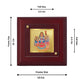 Diviniti 24K Gold Plated Khodiyar Mata Frame For Home Decor, Table Tops, Puja, Gift (10 x 10 CM)