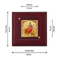 Diviniti 24K Gold Plated Katyani Mata Frame For Home Decor, Table Tops, Puja Room & Gift (10 x 10 CM)