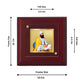 Diviniti 24K Gold Plated Guru Tegh Bahadur Ji Photo Frame For Home Decor, Table, Gift (10 x 10 CM)