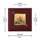 Diviniti 24K Gold Plated Durga Mata Photo Frame For Home Decor, Table, Puja & Festival Gift (10 x 10 CM)