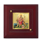 Diviniti 24K Gold Plated Durga Mata Photo Frame For Home Decor, Table, Puja & Festival Gift (10 x 10 CM)