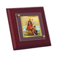 Diviniti 24K Gold Plated Durga Mata Photo Frame For Home Decor Showpiece, Table Tops, Puja & Gift (10 x 10 CM)