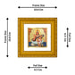 DIVINITI 24K Gold Plated Saraswati Mata Photo Frame For Home Decor, Table, Puja, Gift (10 X 10 CM)