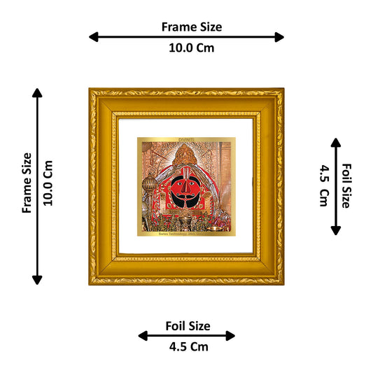 DIVINITI 24K Gold Plated Salasar Balaji Photo Frame For Living Room, Table, Gift (10 X 10 CM)