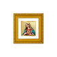 DIVINITI 24K Gold Plated Mother Mary Photo Frame For Home Decor, Festival, Table, Gift (10 X 10 CM)