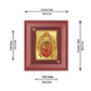 DIVINITI Padmavati Gold Plated Wall Photo Frame, Table Decor| MDF 2 Wooden Wall Photo Frame and 24K Gold Plated Foil| Religious Photo Frame Idol For Pooja, Gifts Items (20.0CMX16.0CM)